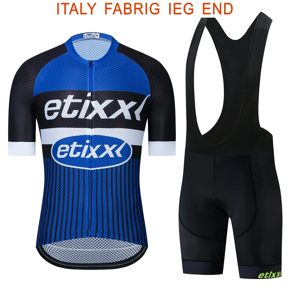 Etixx Ropa Ciclismo Hombre велосипедная одежда Pro с коротким рукавом Велоспорт Джерси и летние шорты-комбинезон с для велоспорта велосипедные наборы - Цвет: 4
