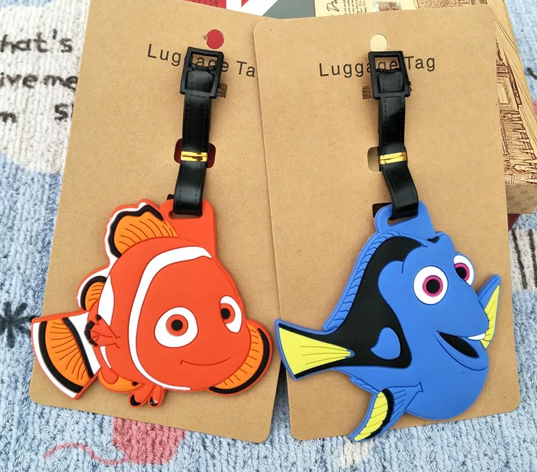Disney Finding Nemo Anime Action Toy Figures Cartoon Products Accessories Luggage Tag Suitcase Unisex Gifts Aliexpress