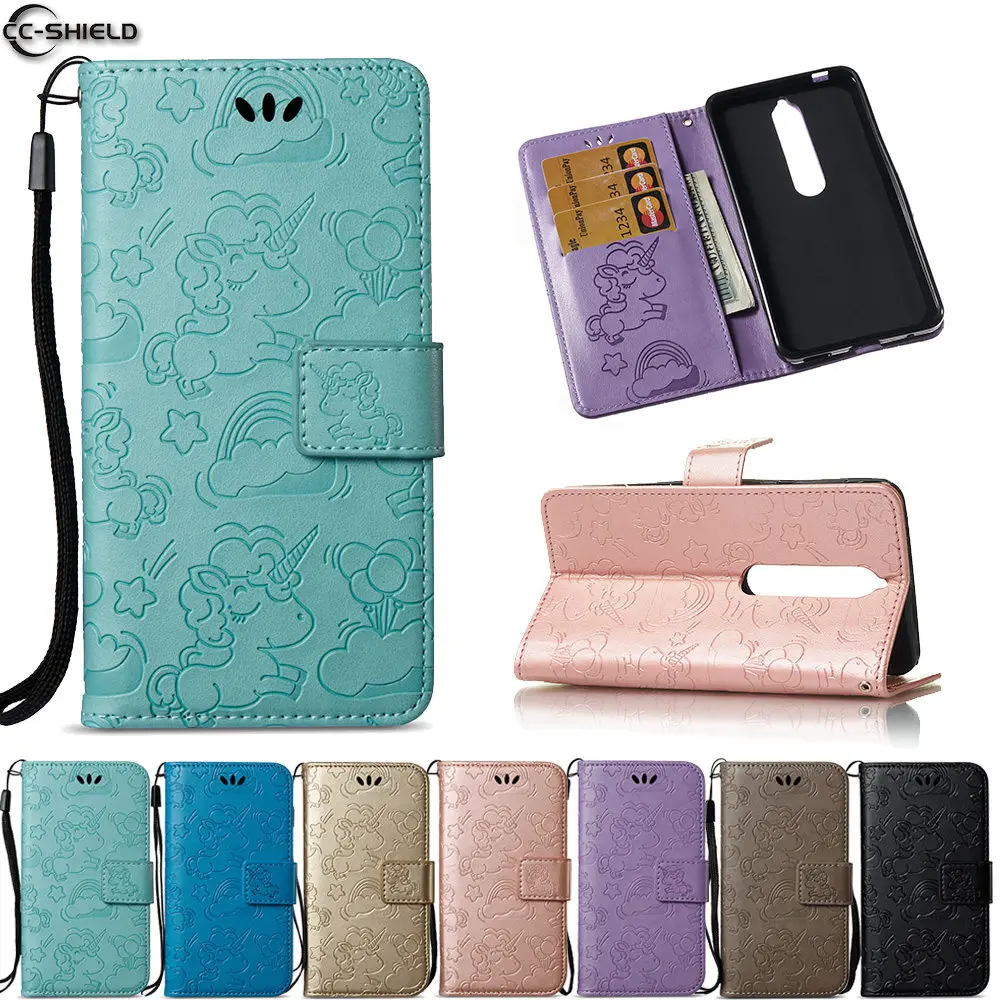 

Case for Nokia 6 2018 TA-1050 TA-1043 Solid Color Flip PU Leather Wallet Cover Case for Nokia 6 2018 TA-1068 TA-1016 Cases Bag
