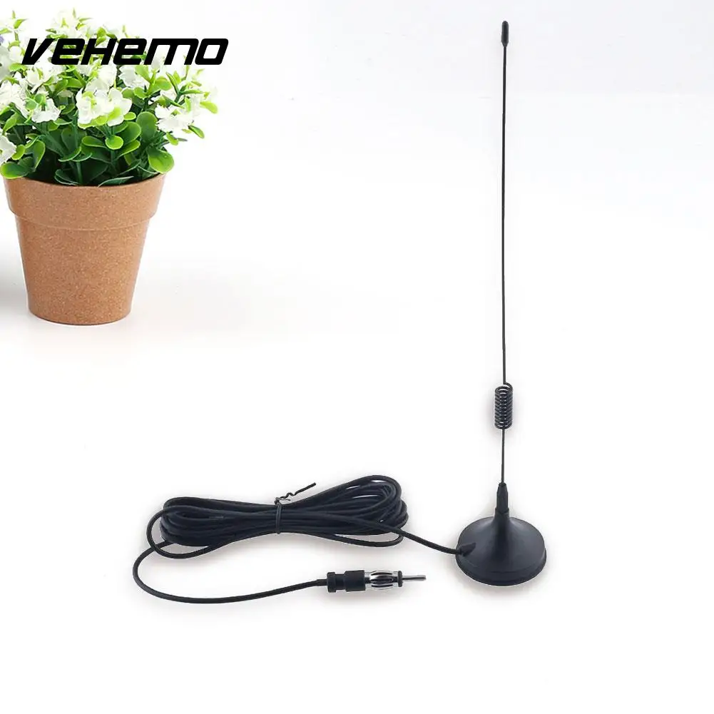 

Universal Car Am/Fm Radio Antenna Aerial Stereo Trunk/Fender Mount Black*