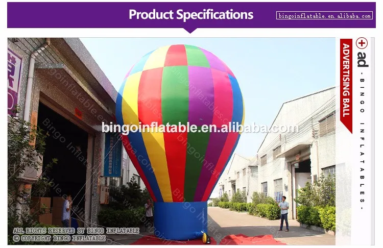 Квадратная палитра Тип надувной большой воздух-земля шар для рекламы игрушки