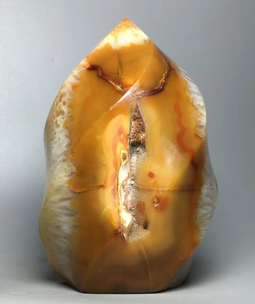 

547g RED Flame profile Agate! NATURAL CARNELIAN Flame Profile QUARTZ CRYSTAL !! stones Mineral specimen