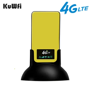 

KuWfi 4G LTE CPE Router Portable Unlocked 3G/4G Indoor Wireless CPE Router with SIM Card Slot&RJ45 Port Wireless AP Routers