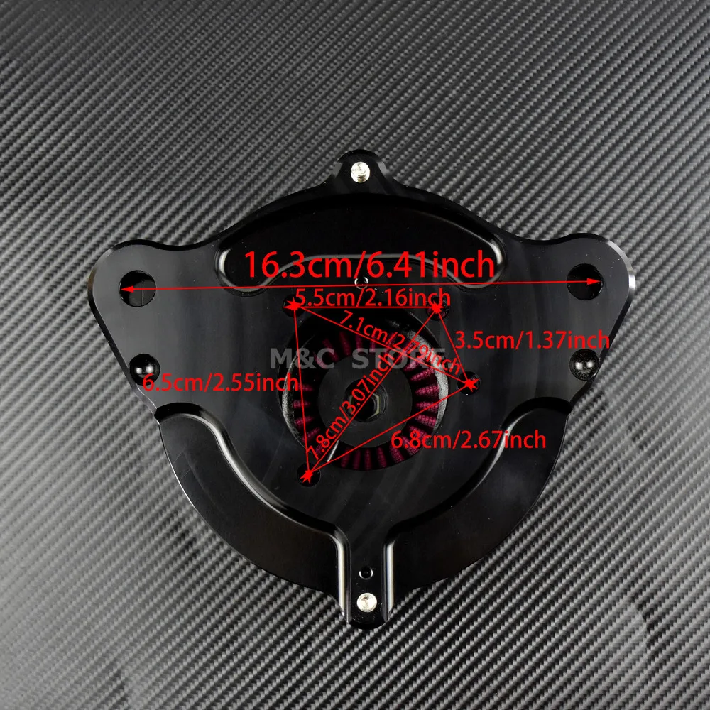 Черный фильтр воздухоочистителя турбины Asterism для Harley Touring Softail 00-07 Dyna 00-17 FLSTNSE 14 15 FLSTSE 11 12 FXSBSE