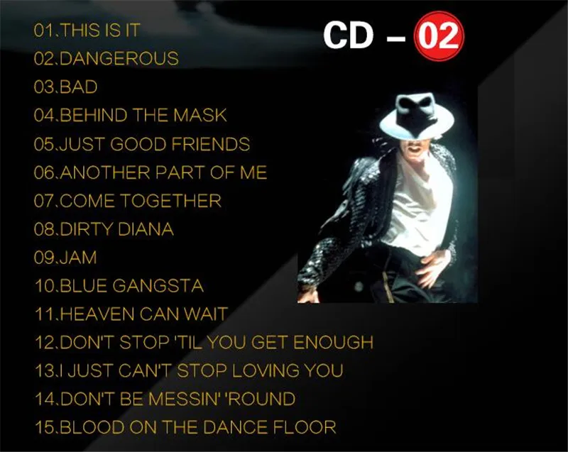 Free Shipping Michael Jackson Car 8cd Music Mj Classic English