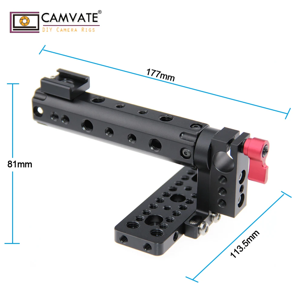 CAMVATE верхняя пластина ручка для камера blackmagic BMCC cinema камера ручка C1097 камера аксессуары для фотографии
