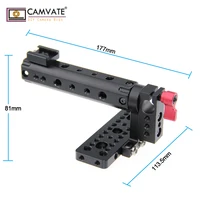 פלייט אביזר ידית אחיזה פלייט למעלה CAMVATE עבור BlackMagic מצלמת BMCC סינמת מצלמת ידית C1097 מצלמת אביזר צילום (2)