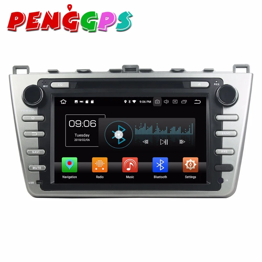 Perfect Android 8.0 7.1 Car DVD Player GPS Navigation Headunit For Mazda 6 Atenza 2008-2012 Car Stereo Auto Multimedia Satnav Video 1