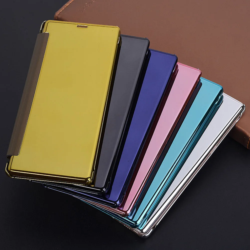 

Luxury Transparent Mirror Flip Case For Samsung Galaxy Note 8 Note8 SM N950 N950F N950FD SM-N950F SM-N950FD DS Shockproof Cover