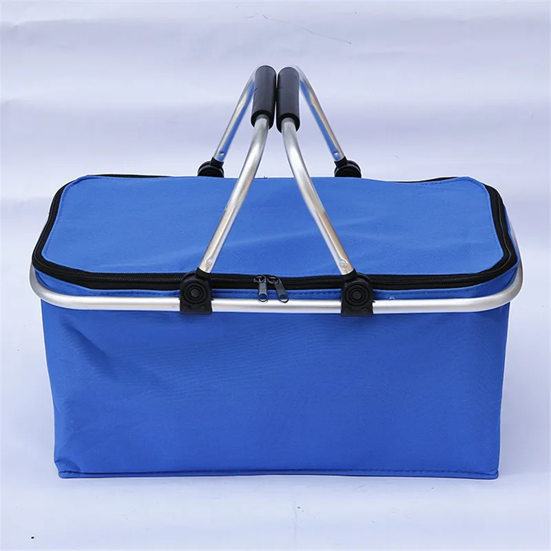 

Cooler Bags Thermal for Lunch High Capacity Ice Pack Women Picnic Storage Bags Oxford Aluminum Foil Folding Insulation Food Bags