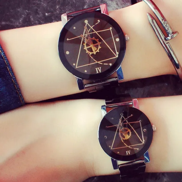 MEIBO Vintage Steel Quartz Lovers Watch Women Hot Sale Gear Style Men Watches La MEIBO Vintage Steel Quartz Lovers Watch Women Hot Sale Gear Style Men Watches La