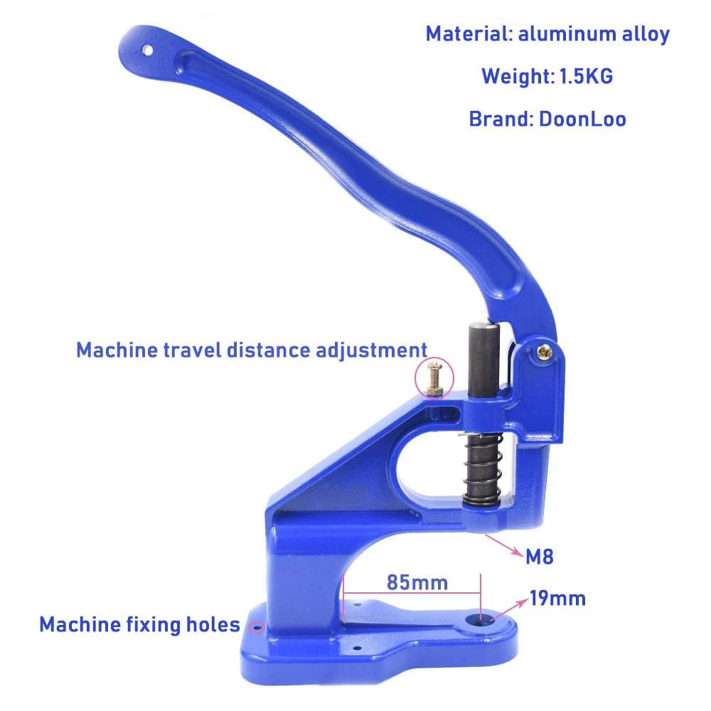 

Metal buttons Installation Snaps machine Rivet Sewing repair tools Eyelet mounting machine Rivets installation press machine