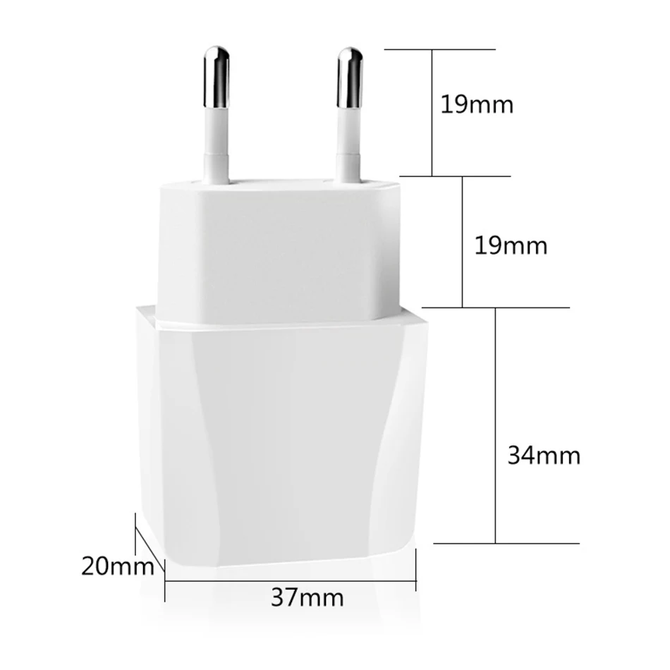 !ACCEZZ Dual USB EU Plug Portable Quick Charger Travel Wall For iPhone Samsung Xiaomi Huawei Universal Phone USB Charge Adapter (9)
