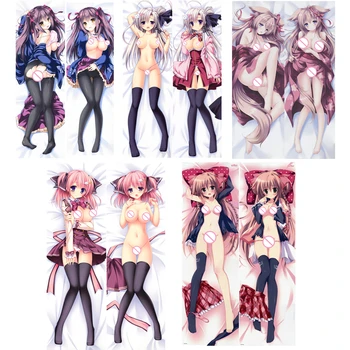 

Japanese Game Lump of Sugar Characters mikuriya himari & konoe akari Otaku Pillow Cover Cases Hugging Body Dakimakura Custom