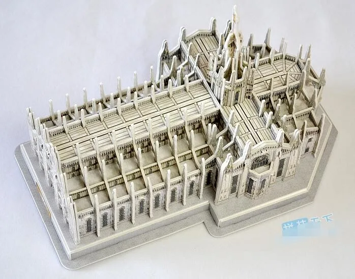 3D puzzle DIY toy paper building model assemble Imam reza holy shrine Iran dome