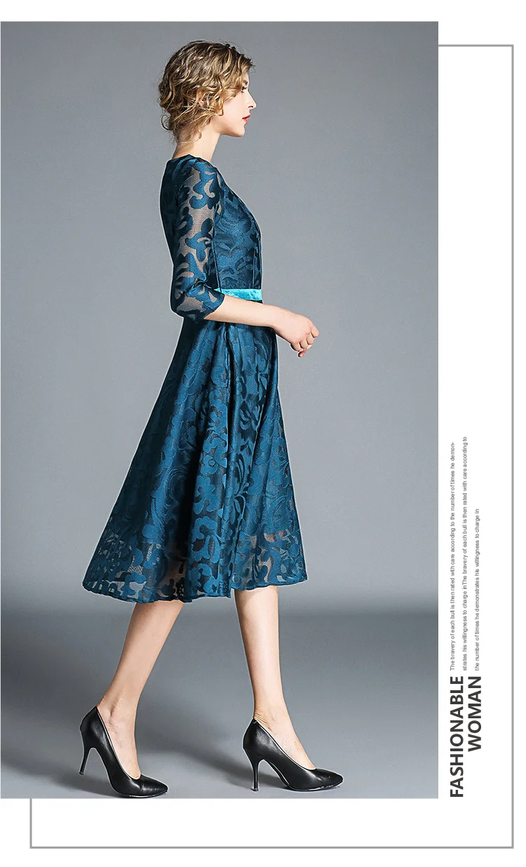 Осенне-зимнее женское платье элегантное сексуальное серое синее кружевное платье винтажное длинное ТРАПЕЦИЕВИДНОЕ Вечернее Платье бежевое платье bleue femme Gray