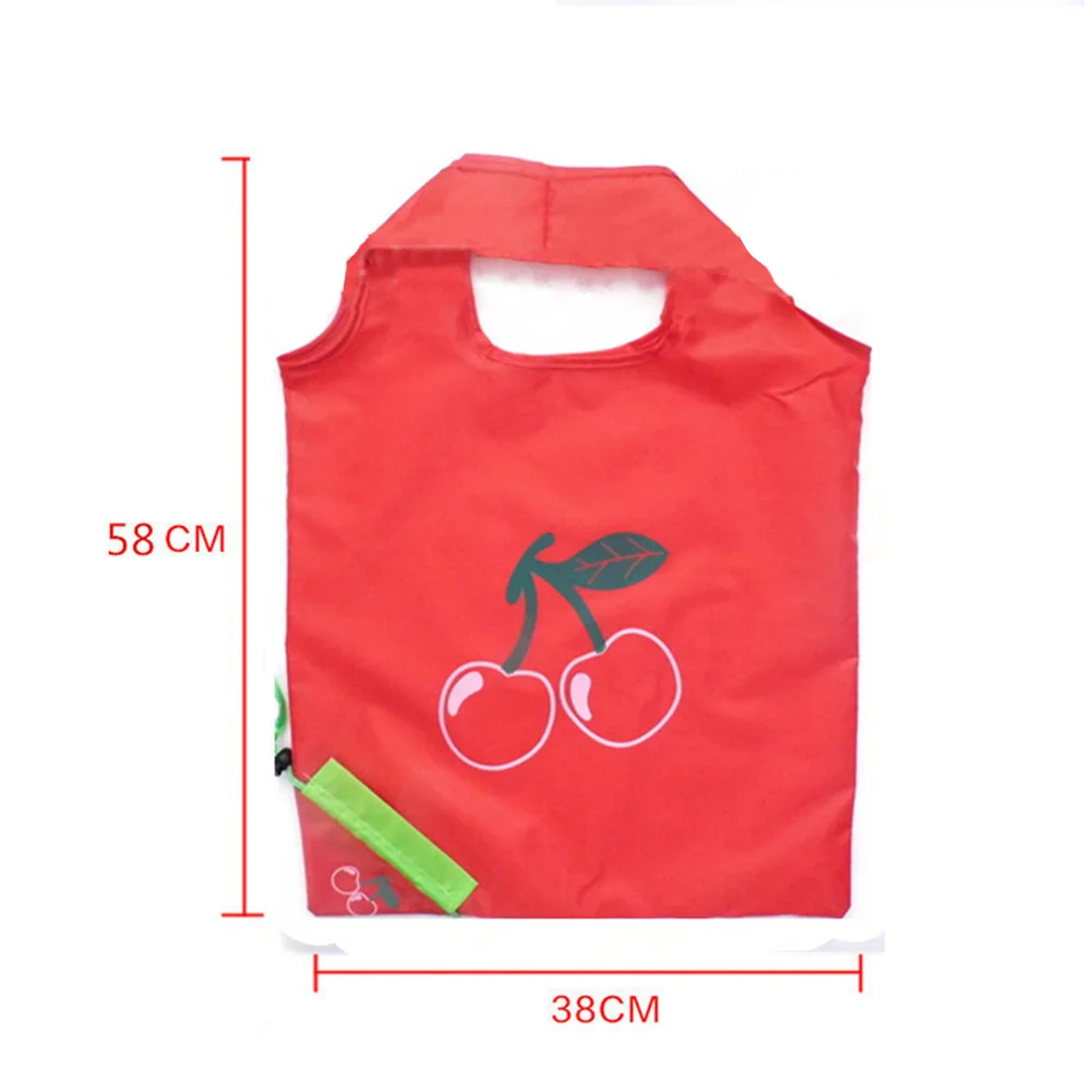 Innovative Vegetable Fruit Green Bag Portable Folding Shopping Bag Cute Storage Reusable Grocery Tote Eco-friendly Organizer Bag