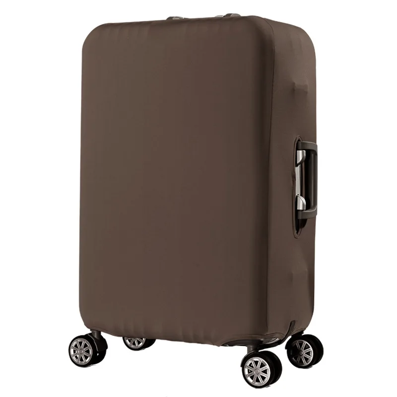 QIAQU брендовый дорожный утолщенный эластичный цветной защитный чехол для чемодана, подходит для 18-32 дюймовых чехлов, аксессуары для путешествий - Цвет: Brown