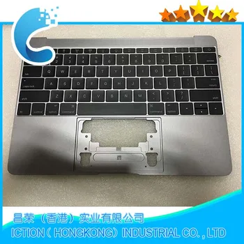 

Original For Macbook Pro Retina 12" A1534 Topcase With Keyboard Upper Top Case US Layout 2016 Years Gray Color Model