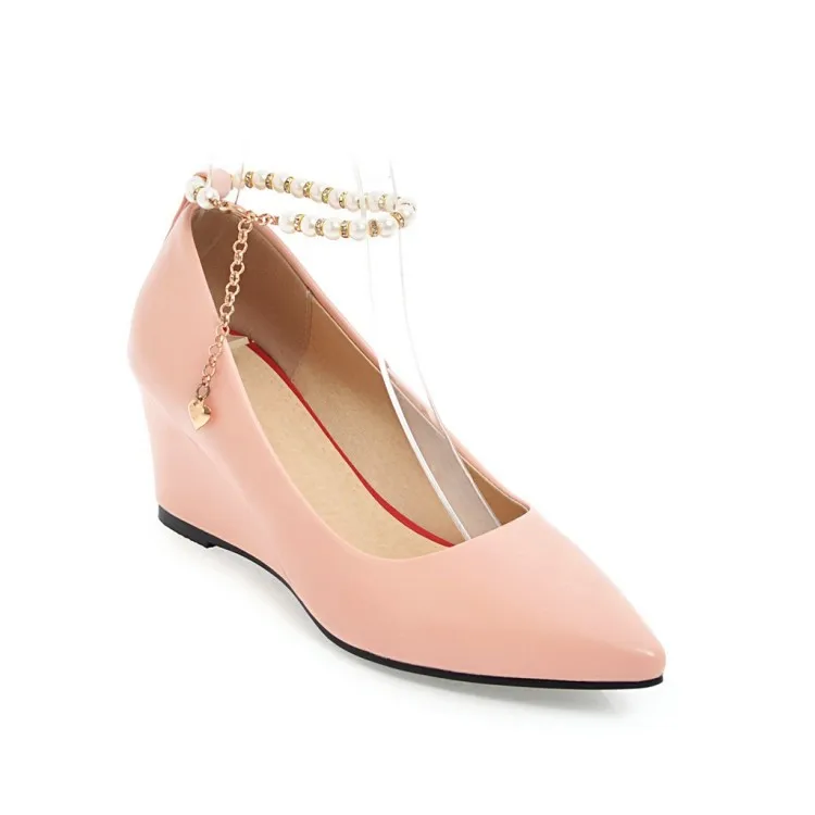 Spring 2018 fashion pointed wedges contracted joker 43 single shoe size code 33-18226 |