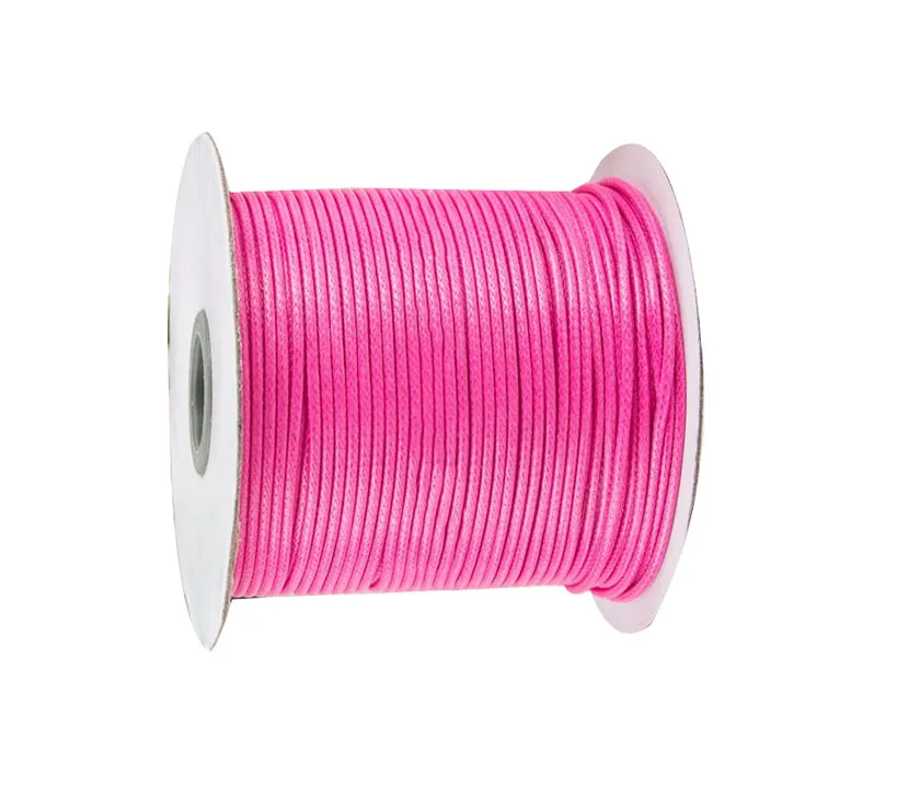 

0.5mm+ Lt Roseo Waxed Thread+Korea Polyester Wax Cord+200yds/roll Jewelry Findings Bracelet Necklace Wire String Accessories