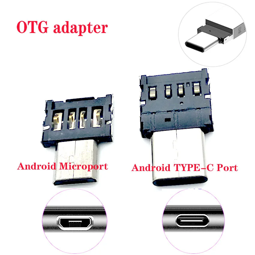Микро USB адаптер 2 шт. микро OTG коннектор Мини для Xiaomi Huawei смартфона флеш