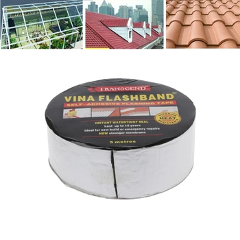 

Aluminum Foil Butyl Rubber Tape Adhesive Sealing Best for RV Roof Marine Repair
