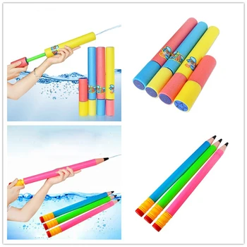 

Foam Water Pistol Shooter Super Cannon Kids Toy For Children Beach Pencil Shark Crocodile Water Guns Fun Outdoor Games