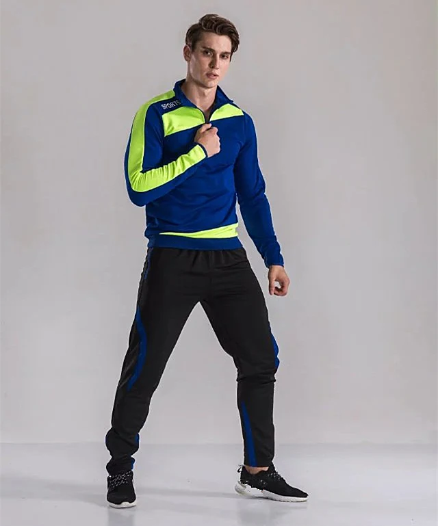 Для взрослых и детей футбольные майки наборы Survete для мужчин t Комплект футбола Futbol куртки для бега мужские спортивные тренировочные костюмы - Цвет: Blue