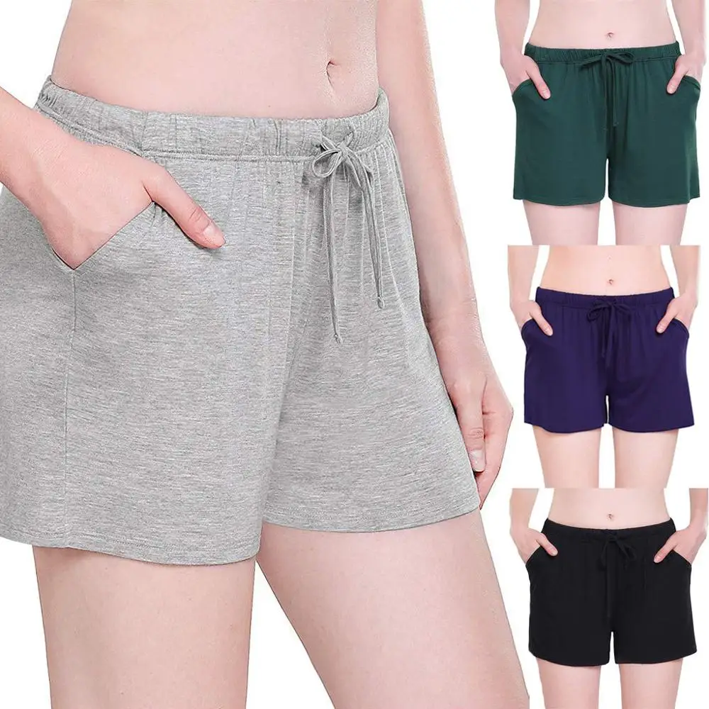 Женские новые шорты пляжные повседневные эластичные бандажные Удобные однотонные женские шорты женские эластичные шорты
