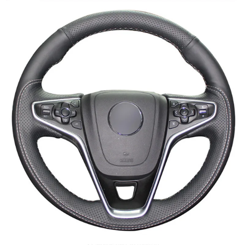 

DIY Sewing-on PU Leather Steering Wheel Cover Exact Fit For Buick Regal