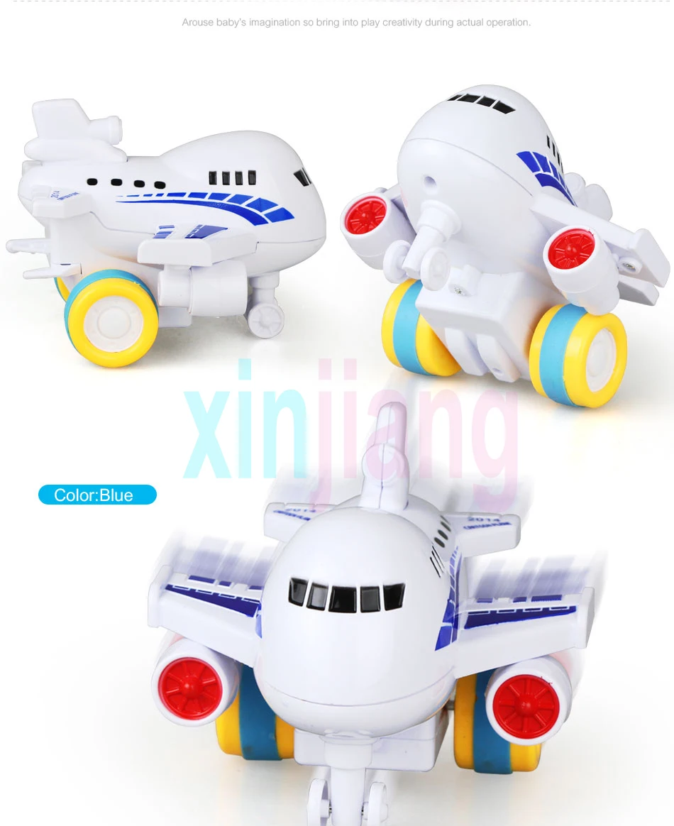 Детская игрушка, милая литая под давлением модель автомобиля, модель самолета, Игрушечная машина, фрикционные игрушки самолеты для мальчиков, развивающие игрушки для детей