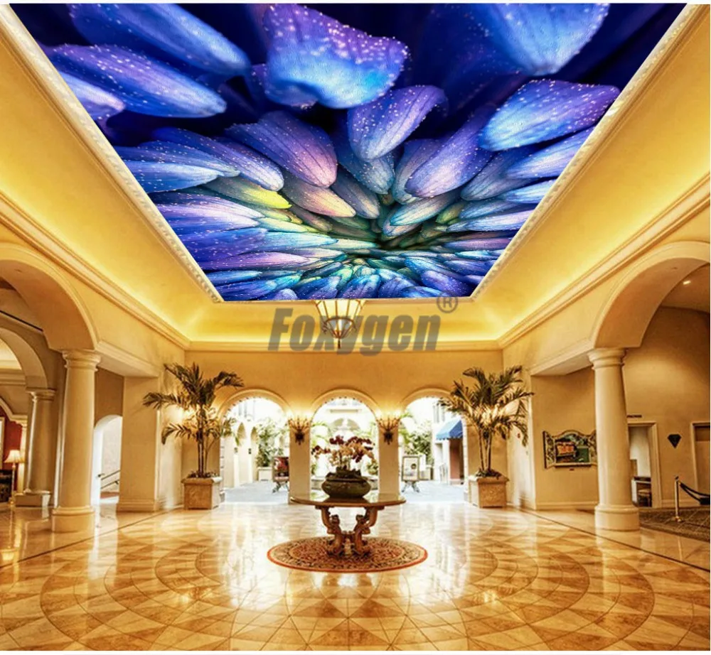 Foxygen factory suspendent Digital printing UV printed PVC stretch ceiling film 046