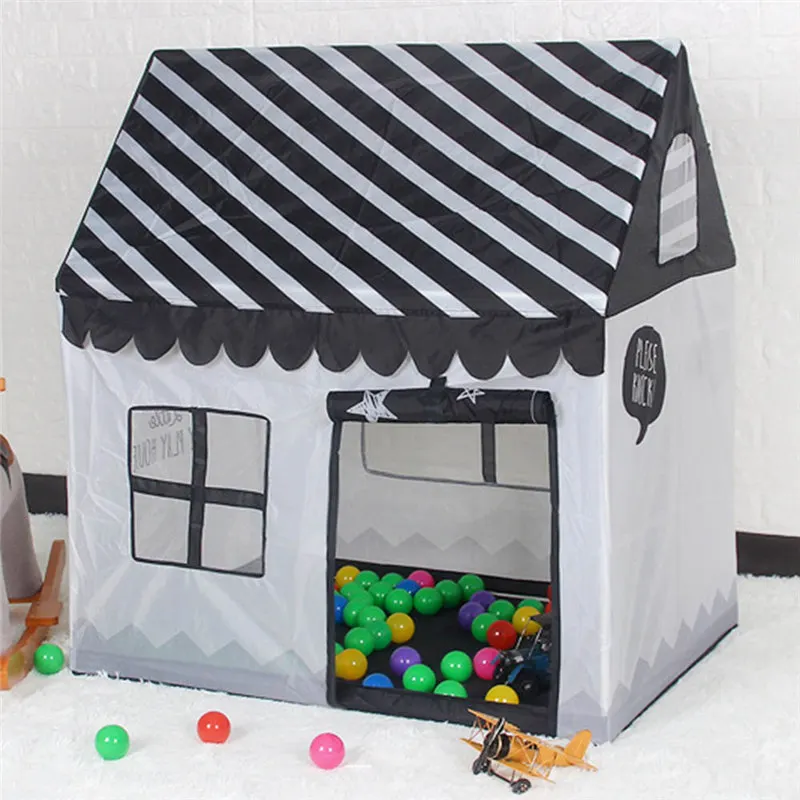 Полиэфирный Крытый игровой домик детский день игрушка подарок Съемная сборка 85*75*75 см игрушка палатка для детей