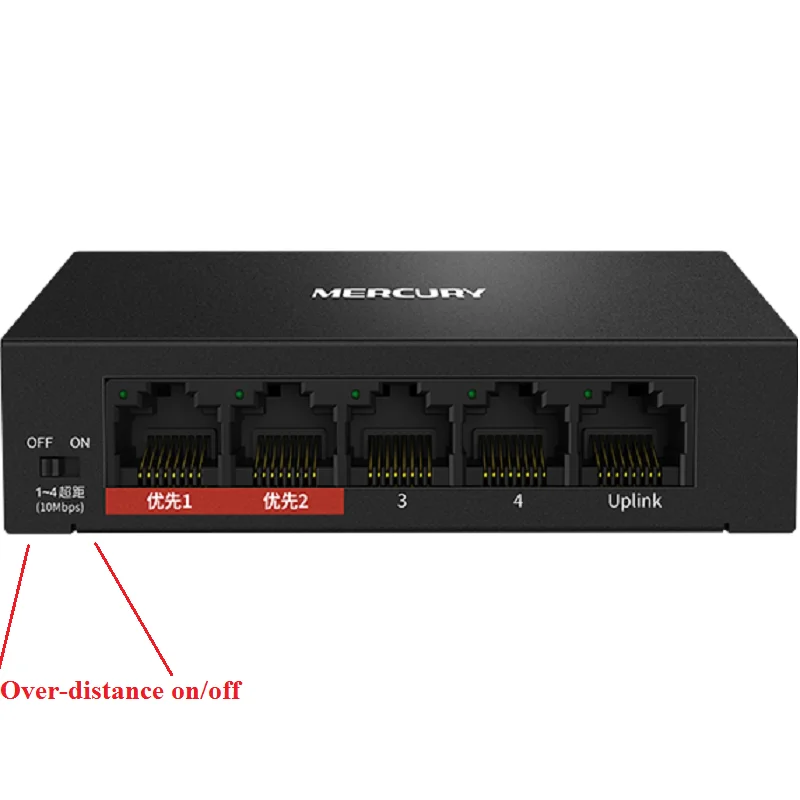 Коммутатор для передачи данных Plug & Play MCS1105D камера NVR 5 портов 100 Мбит/с|Сетевые