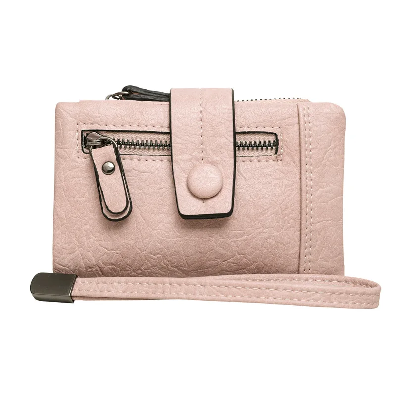 

2019 New Fashion Women Wallets Female Pu Leather Purses Woman Small Zipper Wallet Mini Hasp Purse Lady Coin Card Holders Clutch