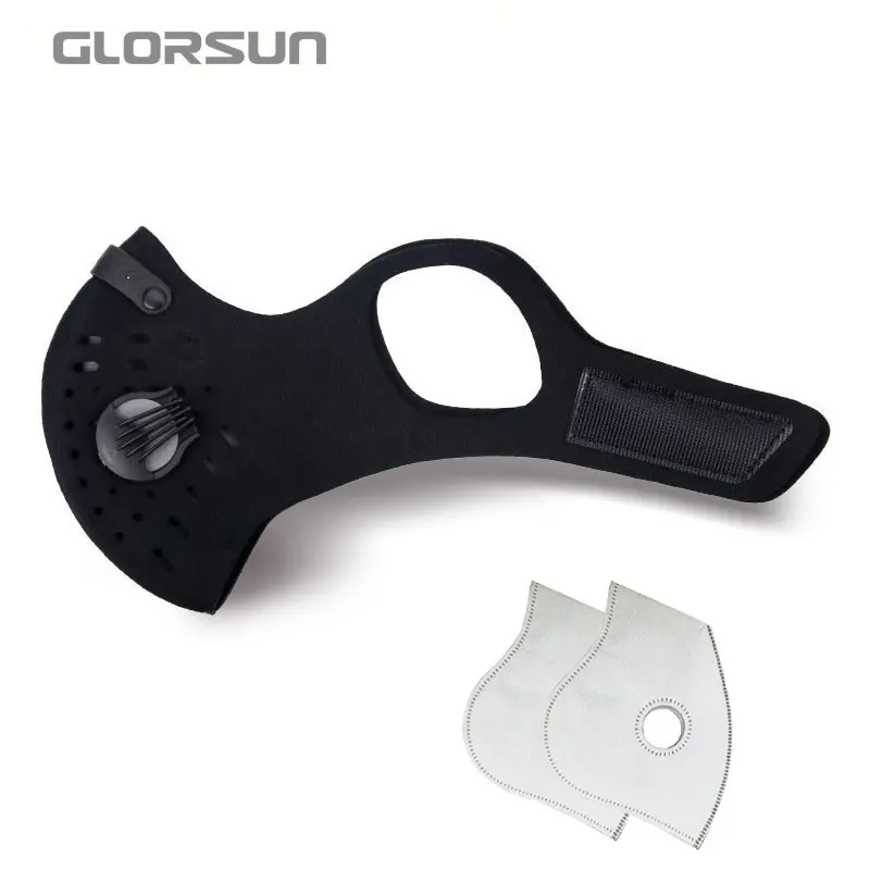 GLORSUN Неопреновая воздушная маска для езды на велосипеде, во рту, для лица, против пыли, моющаяся, на заказ, маска для велоспорта с маской, маска для лица - Цвет: 005I00102