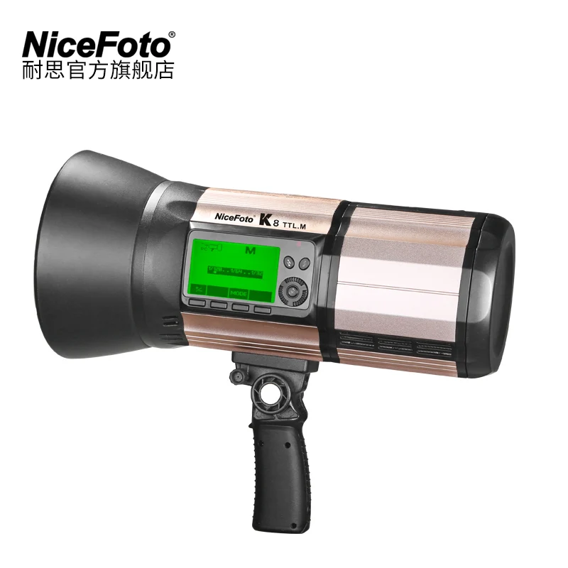 

NiceFoto K8 800Ws GN103 TTL HSS 1/8000S 2.4G Wireless Battery Powered Flash 1.8s Fast Recycling for C N DSLR Cameras