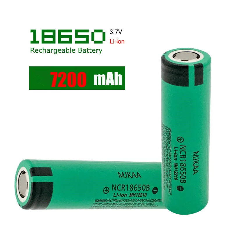 

Cncool New Original NCR18650 7200 72B Rechargeable Li-ion battery 3.7V 18650 7200mAh