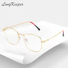 Блокирующий фильтр с защитой от синего света уменьшает цифровое напряжение глаз прозрачный полигон компьютерные игровые очки металлический каркас