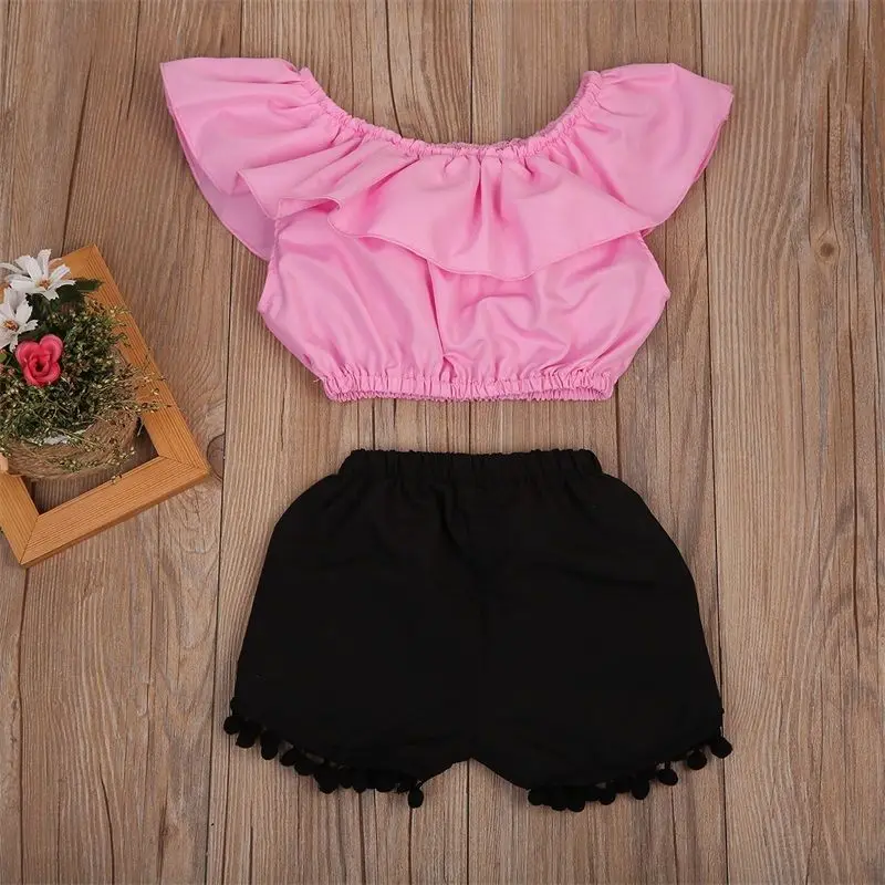 2 шт. детские шорты с кисточками и воротником накидкой|kids girl clothes|fashion clothesgirls clothes |