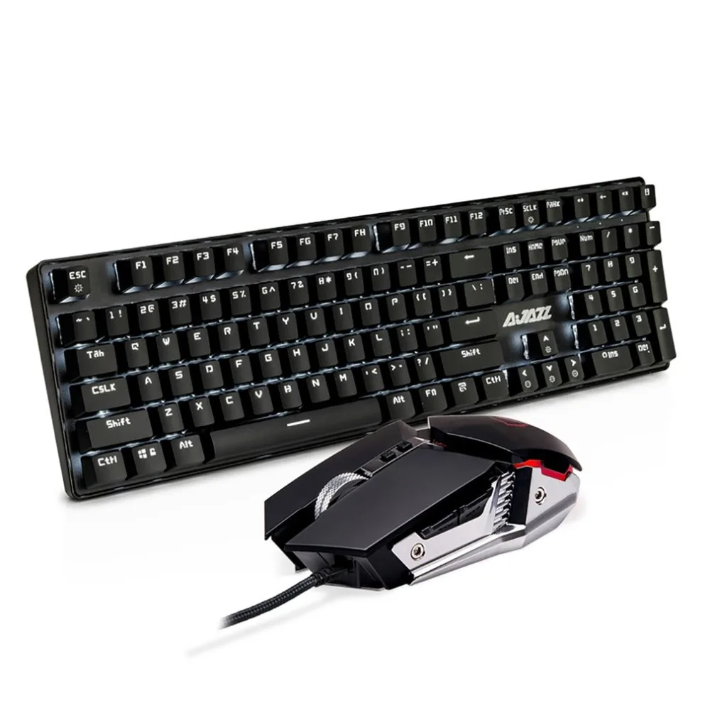 

Mechanical Tyrannosaurus Gaming Mechanical Keyboard And Mouse Kit Set 108 Keys For Laptop PC Computer High Quality