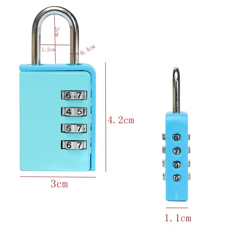 Портативный 4 цифры по ценам от производителя кодовый замок из сплава цинка безопасный Комбинации Чемодан навесной замок с паролем багаж чемодан для путешествий Коробки безопасности