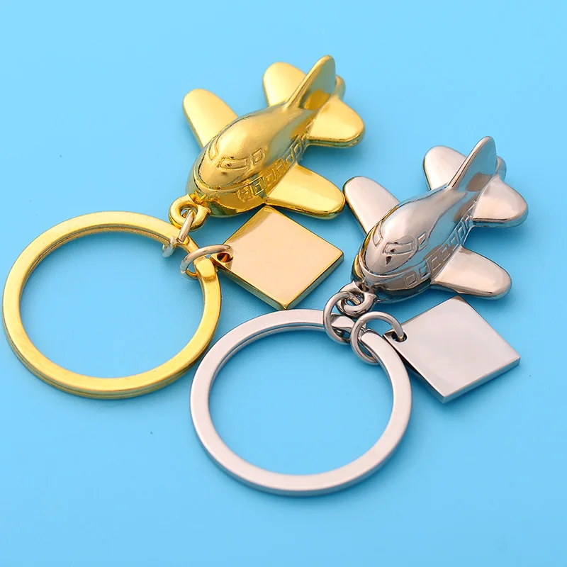 High Quality Alloy Exquisite Small Keychain Aircraft Airplane Vessel