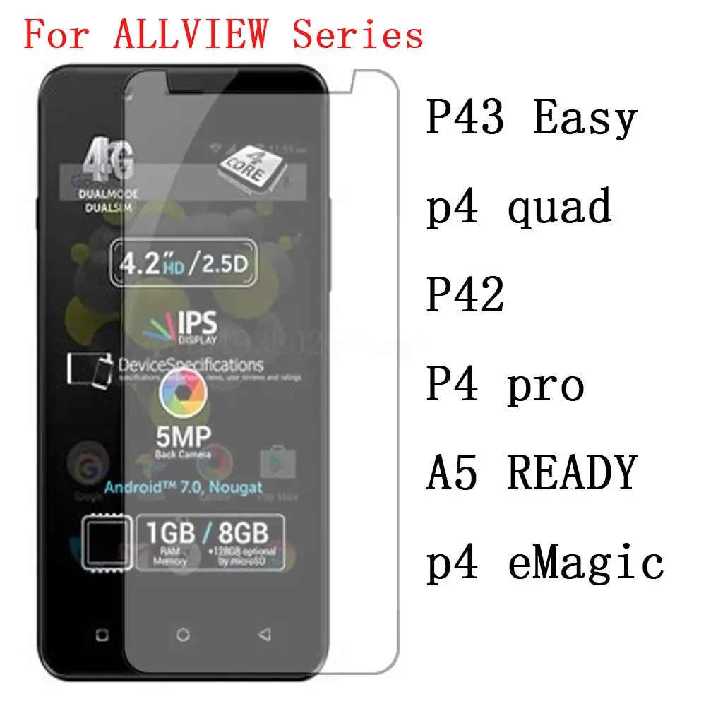 Ультратонкое защитное покрытие из закаленного Стекло для ALLVIEW P43 легко p4 pro quad P42 A5