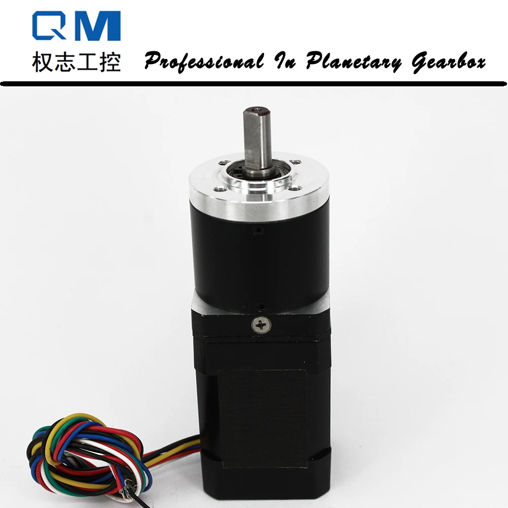 Online Motor de engranaje DC reductor planetario relación caja de cambios 30 1 nema 17 60 W dc motor sin escobillas 24 V bldc motor