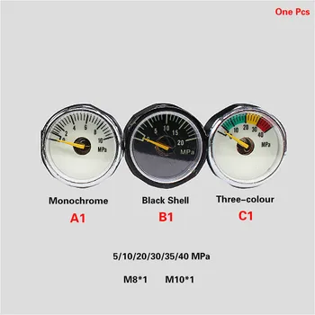 

High pressure air pump Air Pressure Gauge Luminous Airfore Manometre 5/10/20/30/35/40MPa M8x1/M10 x1 Thread Paintball Gauge