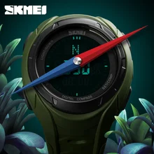 SKMEI модные повседневные мужские цифровые часы, многофункциональные часы с компасом, задний светильник, спортивные наручные часы на открытом воздухе, Relogio Masculino