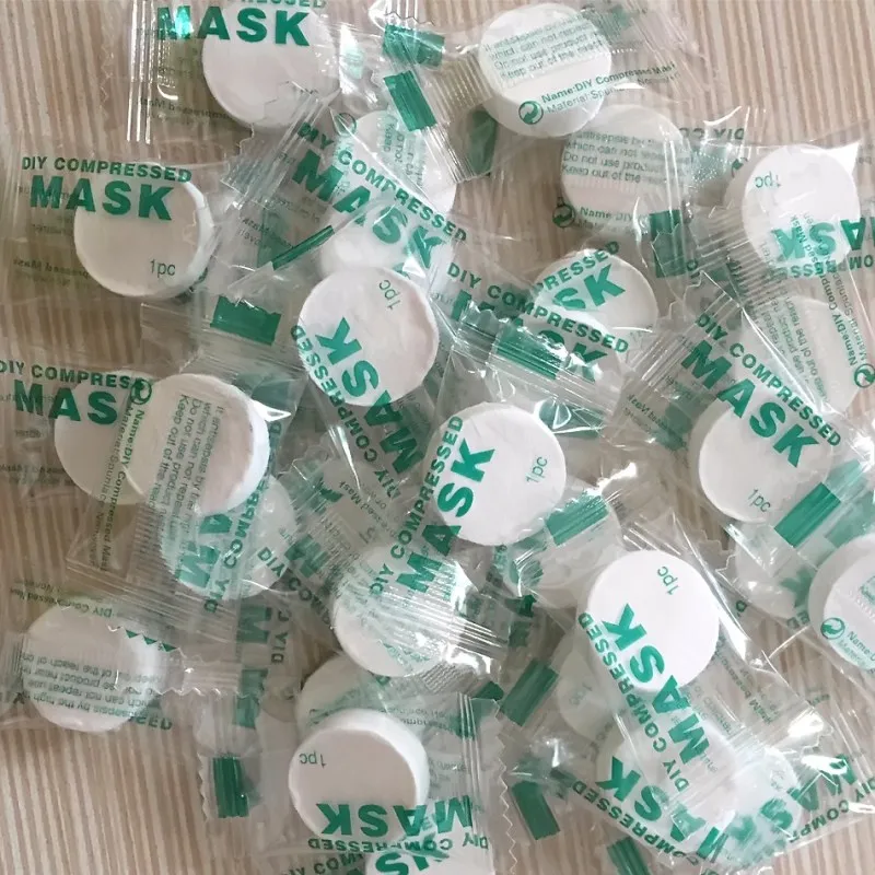 

30 Pcs/lot Silk Super Thin Compressed Facial Face Mask Beauty DIY Disposable Mask Paper Skin Care Wrapped