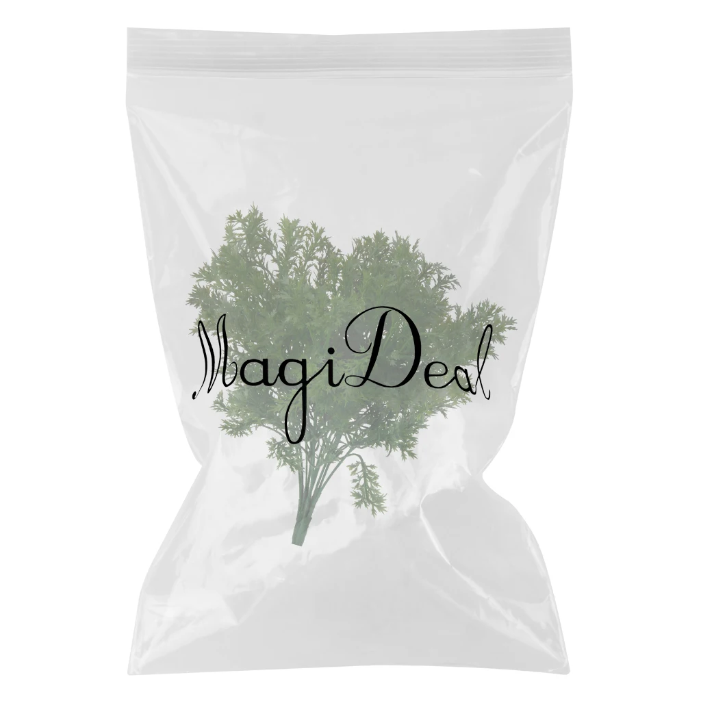 MagiDeal Green Artificial Plastic 6-Branch Parsley Grass Artificial Plant Office Home Wedding Decorations